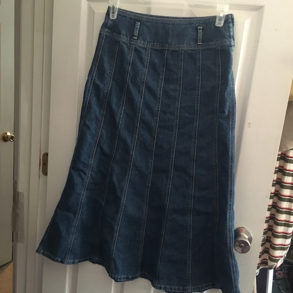 Long jean skirt!